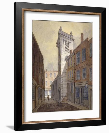 Church of St George Botolph Lane from George Lane, City of London, C1813-William Pearson-Framed Giclee Print