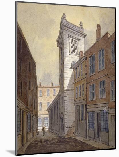 Church of St George Botolph Lane from George Lane, City of London, C1813-William Pearson-Mounted Giclee Print