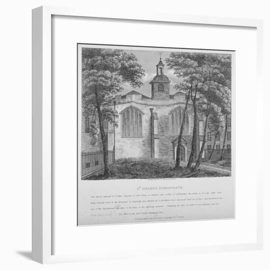 Church of St Helen, Bishopsgate, City of London, 1810-null-Framed Giclee Print