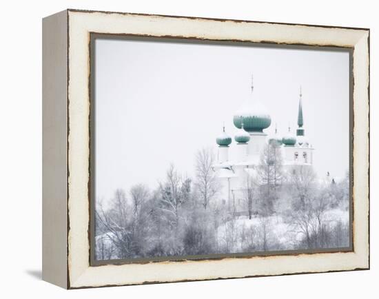 Church of St. John the Baptist in Winter, Staraya Ladoga, Leningrad Region, Russia-Nadia Isakova-Framed Premier Image Canvas