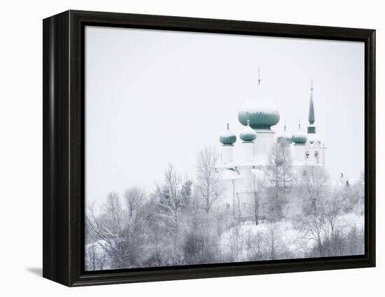 Church of St. John the Baptist in Winter, Staraya Ladoga, Leningrad Region, Russia-Nadia Isakova-Framed Premier Image Canvas