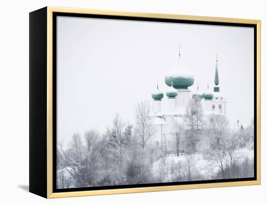 Church of St. John the Baptist in Winter, Staraya Ladoga, Leningrad Region, Russia-Nadia Isakova-Framed Premier Image Canvas