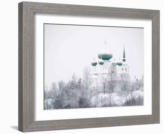 Church of St. John the Baptist in Winter, Staraya Ladoga, Leningrad Region, Russia-Nadia Isakova-Framed Photographic Print