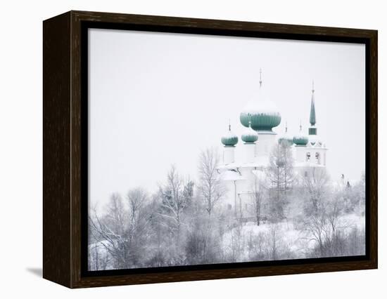 Church of St. John the Baptist in Winter, Staraya Ladoga, Leningrad Region, Russia-Nadia Isakova-Framed Premier Image Canvas