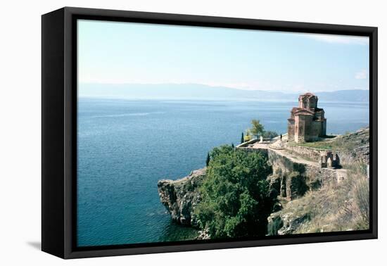 Church of St John the Divine, Kaneo, Lake Ohrid, Macedonia-Vivienne Sharp-Framed Premier Image Canvas