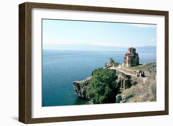 Church of St John the Divine, Kaneo, Lake Ohrid, Macedonia-Vivienne Sharp-Framed Photographic Print