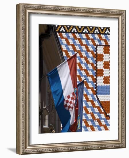 Church of St. Mark, Zagreb, Croatia, Europe-Lawrence Graham-Framed Photographic Print