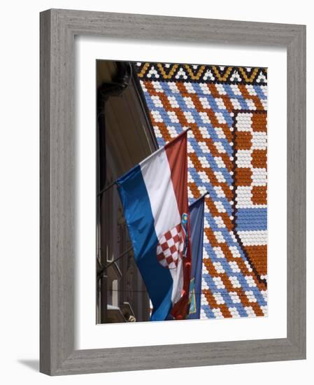 Church of St. Mark, Zagreb, Croatia, Europe-Lawrence Graham-Framed Photographic Print