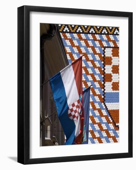 Church of St. Mark, Zagreb, Croatia, Europe-Lawrence Graham-Framed Photographic Print