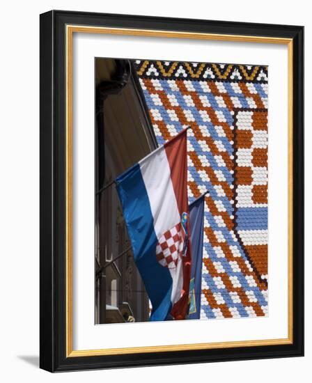 Church of St. Mark, Zagreb, Croatia, Europe-Lawrence Graham-Framed Photographic Print