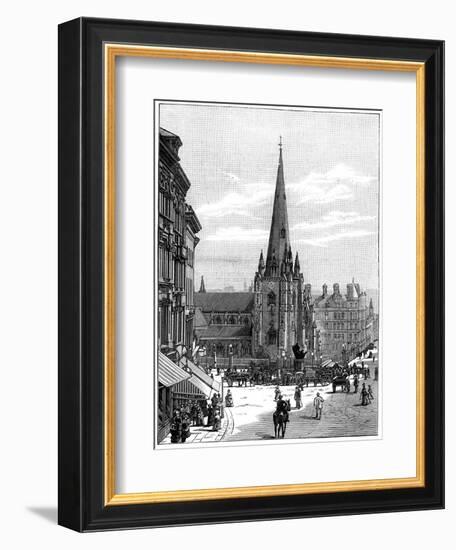 Church of St Martin in the Bull Ring, Birmingham, West Midlands, 1887-null-Framed Giclee Print