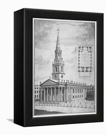 Church of St Martin-In-The-Fields, Westminster, London, C1730-null-Framed Premier Image Canvas