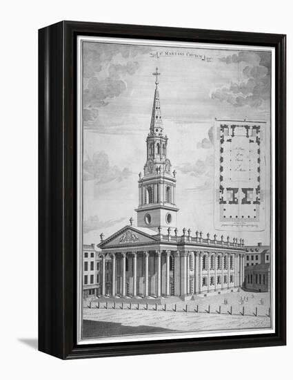 Church of St Martin-In-The-Fields, Westminster, London, C1730-null-Framed Premier Image Canvas