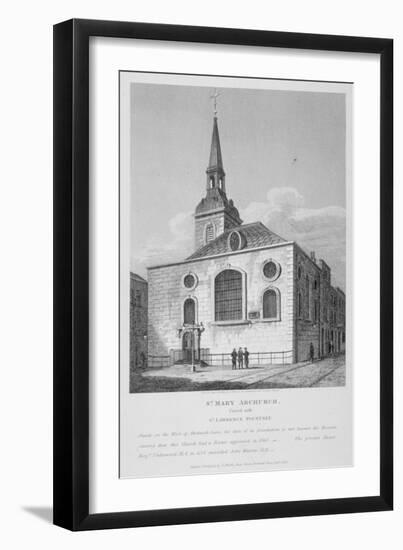 Church of St Mary Abchurch, City of London, 1812-Joseph Skelton-Framed Giclee Print