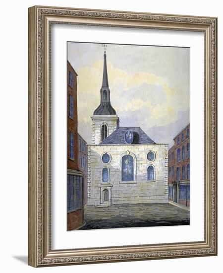 Church of St Mary Abchurch, City of London, C1815-William Pearson-Framed Giclee Print