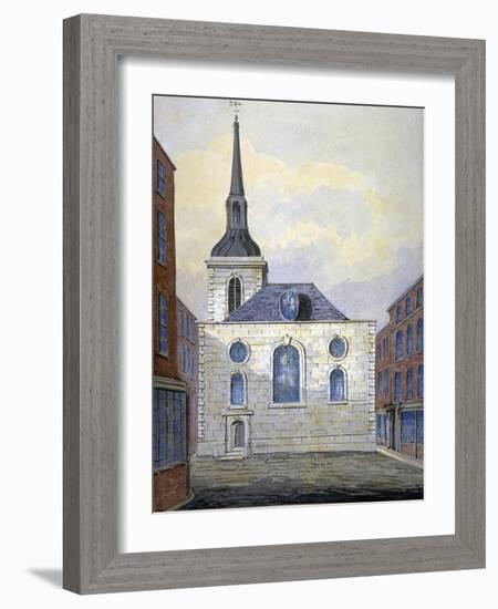 Church of St Mary Abchurch, City of London, C1815-William Pearson-Framed Giclee Print