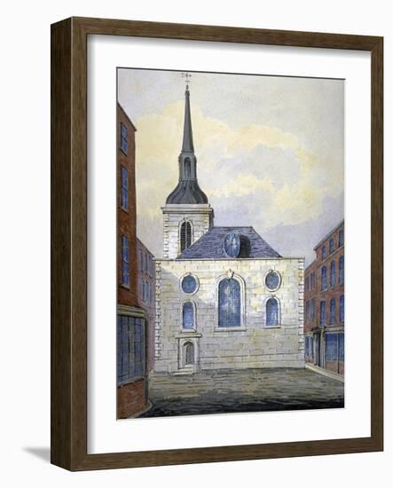 Church of St Mary Abchurch, City of London, C1815-William Pearson-Framed Giclee Print