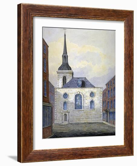 Church of St Mary Abchurch, City of London, C1815-William Pearson-Framed Giclee Print