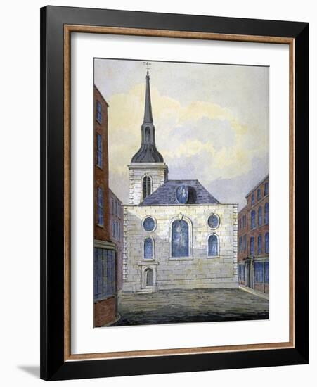 Church of St Mary Abchurch, City of London, C1815-William Pearson-Framed Giclee Print