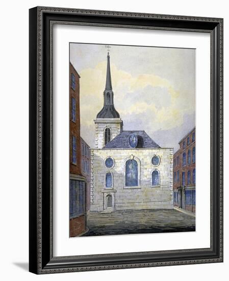 Church of St Mary Abchurch, City of London, C1815-William Pearson-Framed Giclee Print