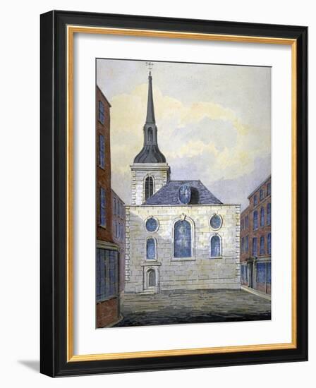 Church of St Mary Abchurch, City of London, C1815-William Pearson-Framed Giclee Print