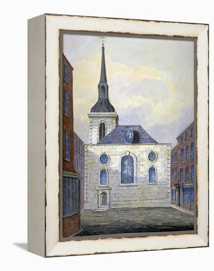 Church of St Mary Abchurch, City of London, C1815-William Pearson-Framed Premier Image Canvas