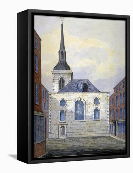 Church of St Mary Abchurch, City of London, C1815-William Pearson-Framed Premier Image Canvas