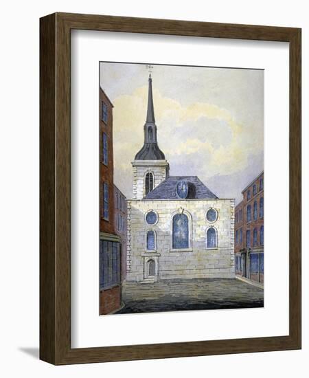 Church of St Mary Abchurch, City of London, C1815-William Pearson-Framed Giclee Print