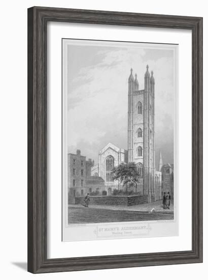 Church of St Mary Aldermary, City of London, 1839-John Le Keux-Framed Giclee Print