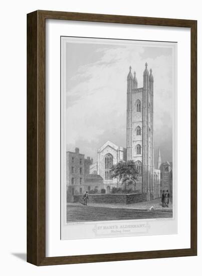 Church of St Mary Aldermary, City of London, 1839-John Le Keux-Framed Giclee Print
