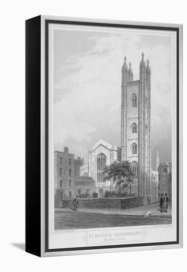 Church of St Mary Aldermary, City of London, 1839-John Le Keux-Framed Premier Image Canvas