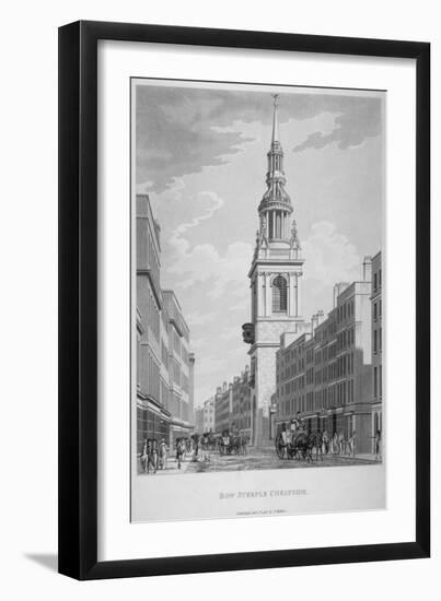 Church of St Mary-Le-Bow, Cheapside, City of London, 1798-Thomas Malton II-Framed Giclee Print