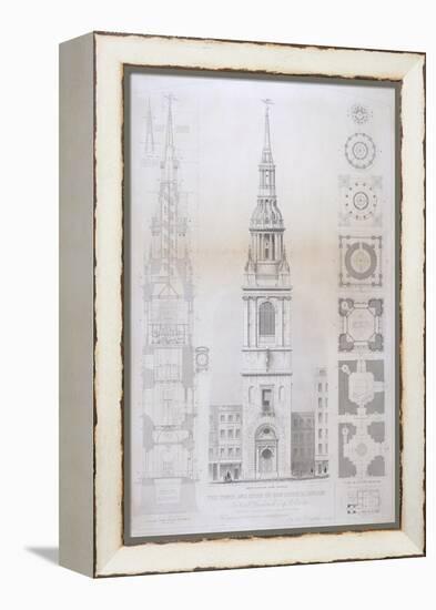 Church of St Mary Le Bow, City of London, 1850-John Le Keux-Framed Premier Image Canvas