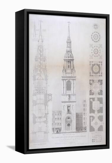 Church of St Mary Le Bow, City of London, 1850-John Le Keux-Framed Premier Image Canvas