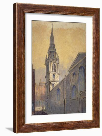 Church of St Mary Le Bow from Bow Churchyard, City of London, C1815-William Pearson-Framed Giclee Print