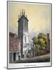 Church of St Mary Somerset, City of London, C1815-William Pearson-Mounted Giclee Print