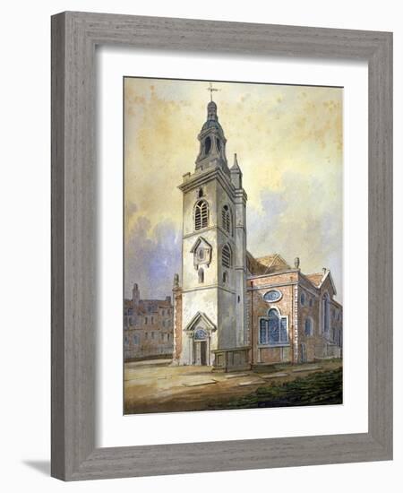 Church of St Mary, Whitechapel, London, C1815-William Pearson-Framed Giclee Print