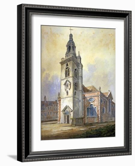 Church of St Mary, Whitechapel, London, C1815-William Pearson-Framed Giclee Print