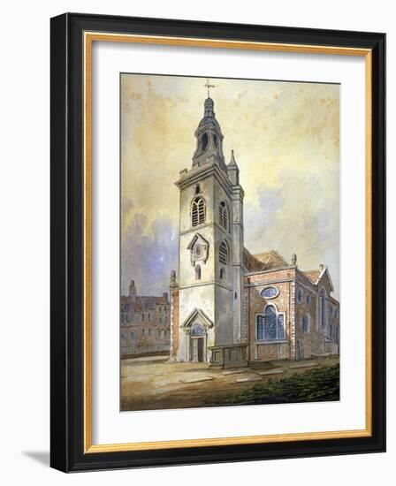 Church of St Mary, Whitechapel, London, C1815-William Pearson-Framed Giclee Print