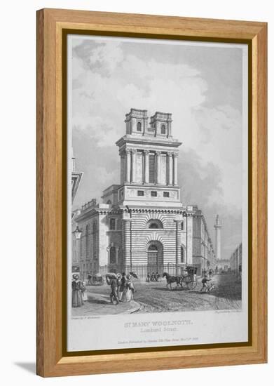 Church of St Mary Woolnoth, City of London, 1838-John Le Keux-Framed Premier Image Canvas