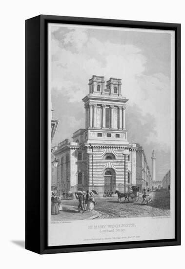 Church of St Mary Woolnoth, City of London, 1838-John Le Keux-Framed Premier Image Canvas