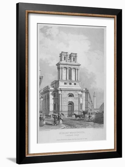 Church of St Mary Woolnoth, City of London, 1838-John Le Keux-Framed Giclee Print