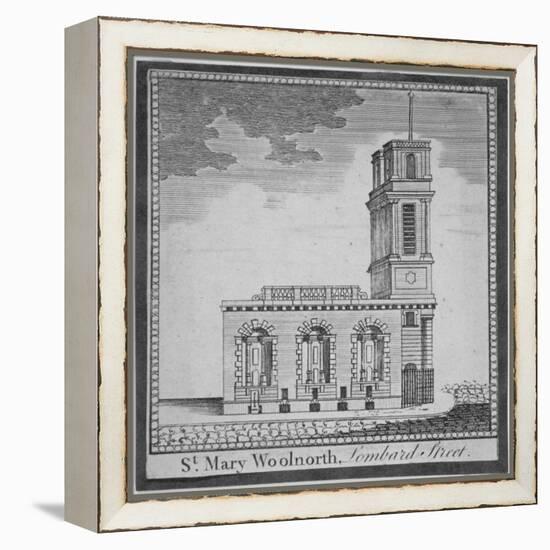 Church of St Mary Woolnoth from the North, City of London, 1770-null-Framed Premier Image Canvas