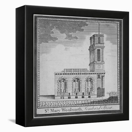 Church of St Mary Woolnoth from the North, City of London, 1770-null-Framed Premier Image Canvas