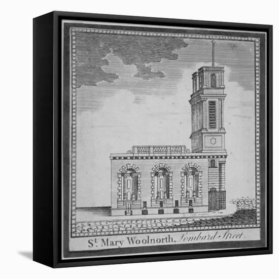 Church of St Mary Woolnoth from the North, City of London, 1770-null-Framed Premier Image Canvas