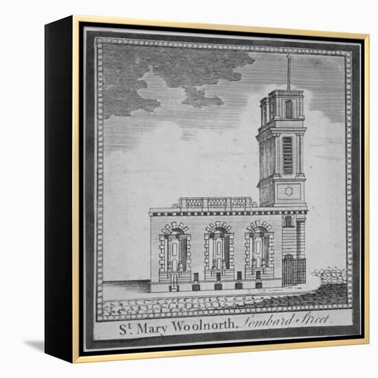 Church of St Mary Woolnoth from the North, City of London, 1770-null-Framed Premier Image Canvas