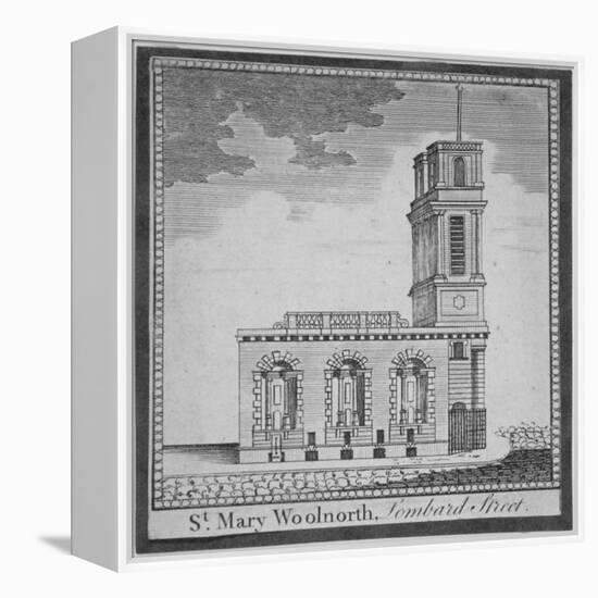 Church of St Mary Woolnoth from the North, City of London, 1770-null-Framed Premier Image Canvas