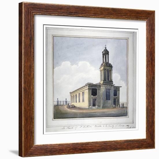 Church of St Matthew, Brixton, Lambeth, London, 1825-G Yates-Framed Premium Giclee Print