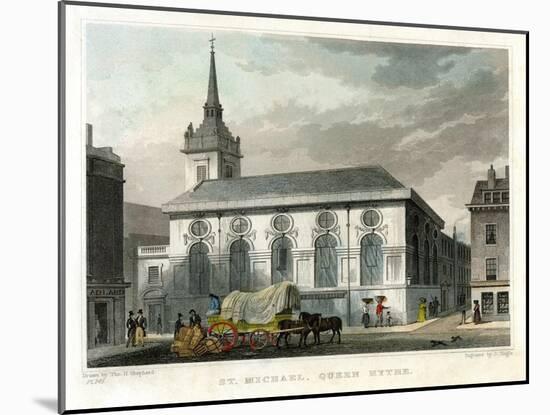 Church of St Michael Queenhithe, City of London, 1831-J Tingle-Mounted Giclee Print