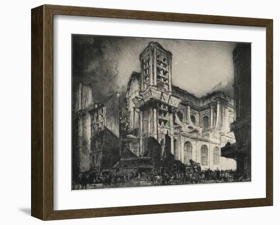 'Church of St Nicholas-du-Chardonnet', 1915-Frank Brangwyn-Framed Giclee Print